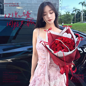 奢华款鲜花【玫瑰与爱同频共振】高原红玫瑰19支/氛围感仪式感鲜花