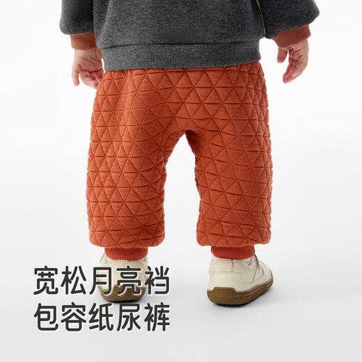 英氏宝宝套装衣服秋冬新款男女童长袖卫衣长裤婴儿两件套加绒保暖 商品图3