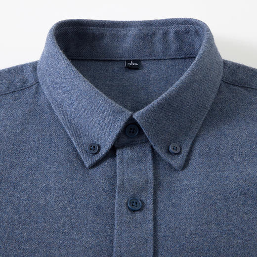 罗蒙秋冬长袖衬衫男士莫代尔棉吸湿透气柔软舒适日常百搭长袖衬衣 商品图13