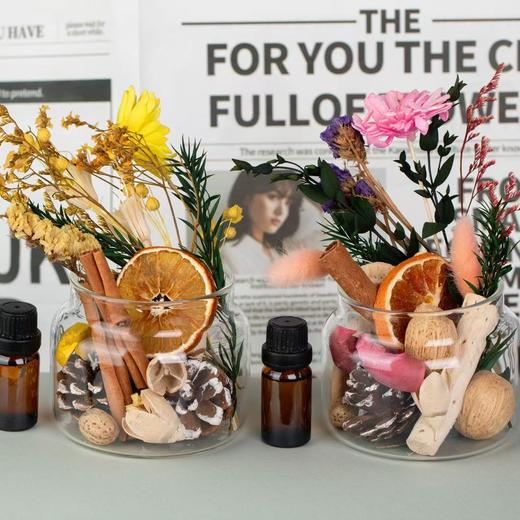 大颗花材，无碎渣🌹🍑【干花精油香薰】附精油，让生活遇见温柔芬芳~玫瑰、蜜桃味，它更含蓄、更贴近自然，一点点渗透进空气里，也揉进了日常的缝隙中~疲惫的时候，闻见它的味道；读书的时候，它在旁边悄悄绽放 商品图3