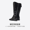 【绒里可选】星期六高级感漆皮镂空粗跟长靴SSD4117519/SSD4119519 商品缩略图9