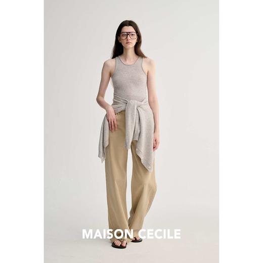 MAISON CECILE 三色/宽松休闲复古色系百搭直筒显瘦牛仔裤 商品图4