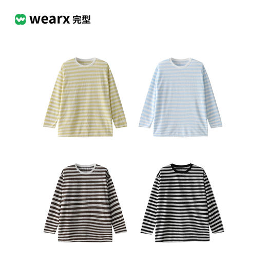 完型-宽松休闲条纹长袖 商品图4