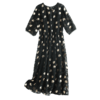 【帕罗】B3F | 100%桑蚕丝黑白波点连衣裙 商品缩略图3