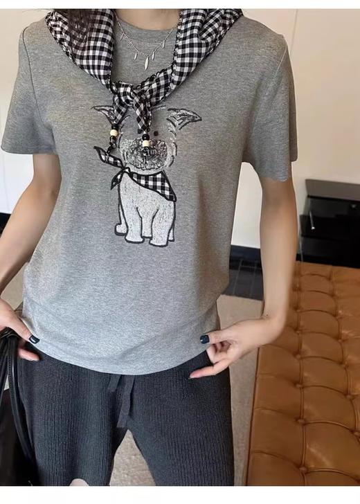 【门店同款】ENJOY秋季围巾熊短袖T恤 164899323 商品图8