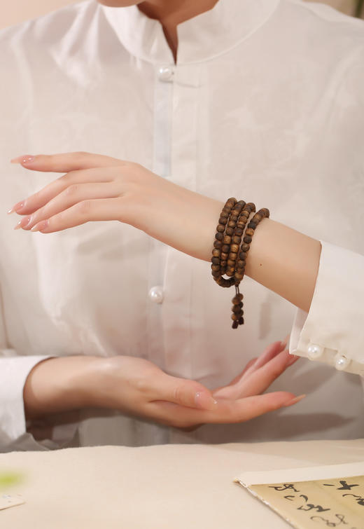 6mm棋楠多圈圆珠手串A款 BCQN401 【冯站长】 商品图5