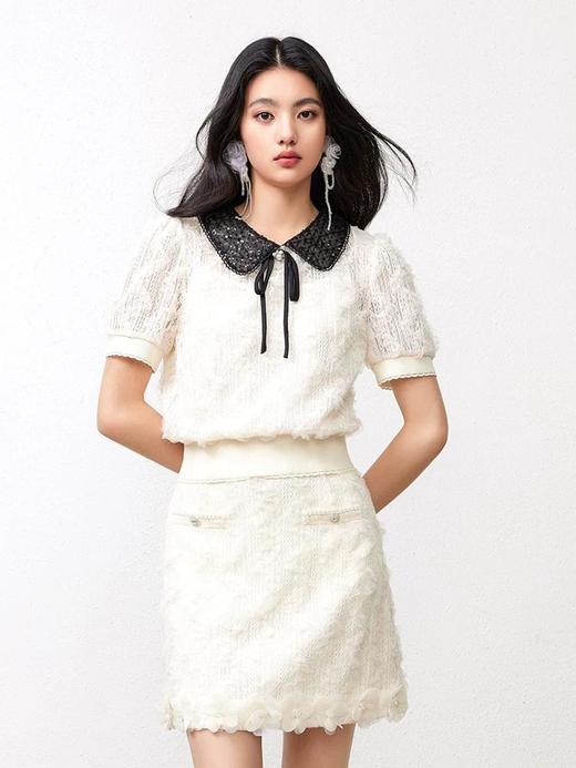 3楼FEXATA服饰(新百购) 亮片娃娃领蕾丝时尚套装 商品图2