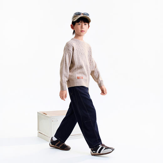 【实体店同款】男童圆领针织衫冬季新款安奈儿童装AB544106 商品图3