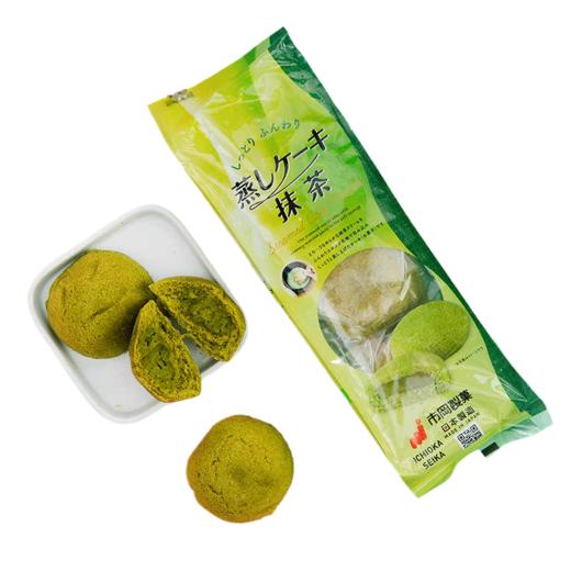 市冈 抹茶味夹心蒸蛋糕 商品图1