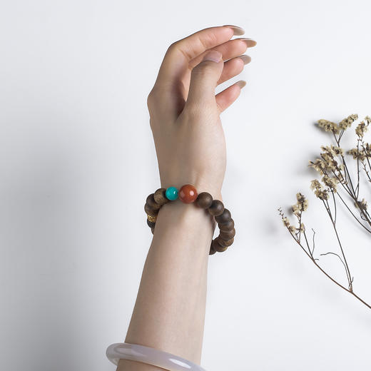 xy0571沉香+南红天河石手串 商品图9