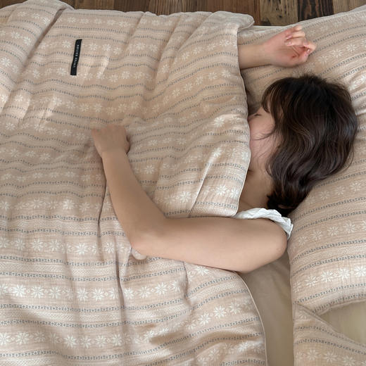 自然醒色织提花棉柔被TD 商品图9