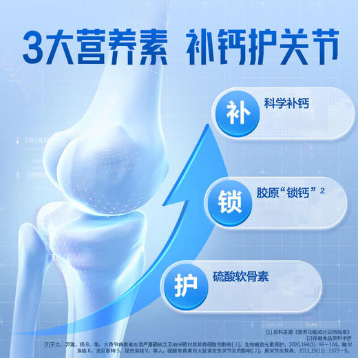 汤臣倍健胶原软骨素加钙片90片*3瓶 商品图2
