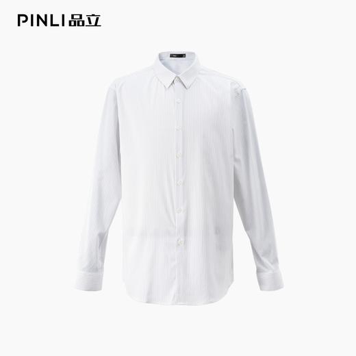 PINLI品立2025秋季新品男士细条纹长袖衬衫商务休闲打底百搭衬衣GD253113033 商品图3