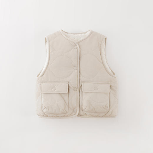 马克珍妮男女童双面穿舒棉绒马甲2025年秋冬新款551781 商品图2