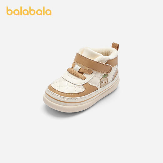 巴拉巴拉童鞋儿童学步鞋婴儿鞋男宝宝板鞋加绒春秋鞋子防滑舒适潮 商品图0