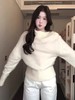【孤品捡漏】G08米白高领仿水貂毛针织毛衫（微脏）-喜出 商品缩略图3