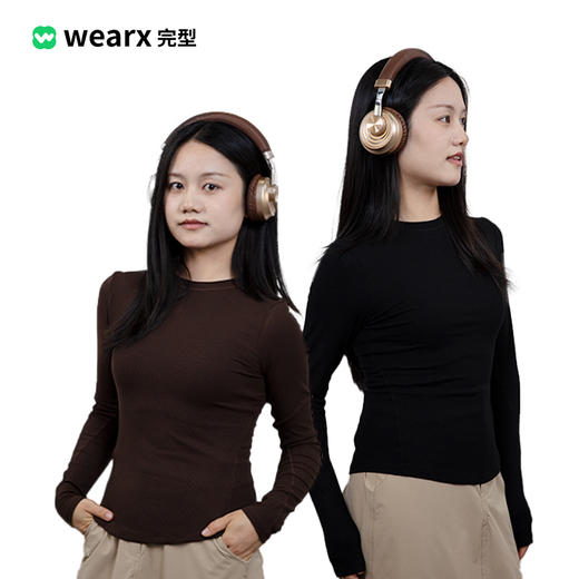 线描长袖T纯棉修身T恤女秋季内搭打底衫显瘦百搭紧身上衣 商品图3