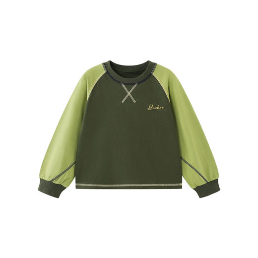 【新会员4折内购】英氏儿童T恤春秋季长袖户外男童长袖T恤百搭森系休闲男宝上衣新款 商品图4