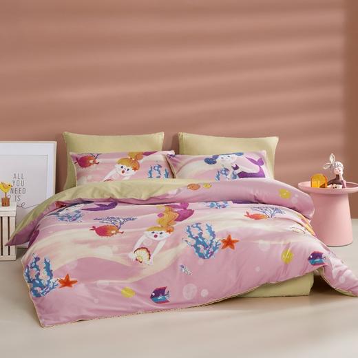 恐龙 泡泡公主 全棉四件套 紫色 150×220cm 商品图0