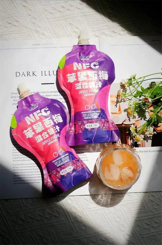 疆果萃NFC苹果西梅混合汁218ml*8袋 商品图2