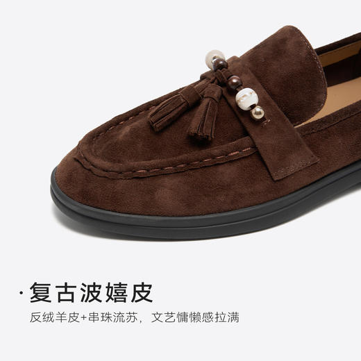 【万步系列】星期六英伦腔调复古流苏乐福SSD3111152 商品图10