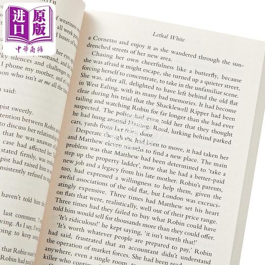 【中商原版】神探斯特莱克4 致命的白色 英文原版 Lethal White Cormoran Strike Book 4 Robert Galbraith J K Rowling 商品图2