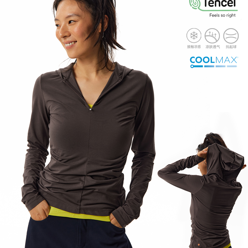 CryingCenter 天丝 连帽长袖收腰打底衫塑形衣 哭喊中心