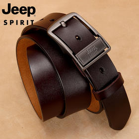 【专属】JEEP SPIRIT【男士皮带针扣皮带】英伦风尚经典系列，精美礼盒 休闲商务任你切换！