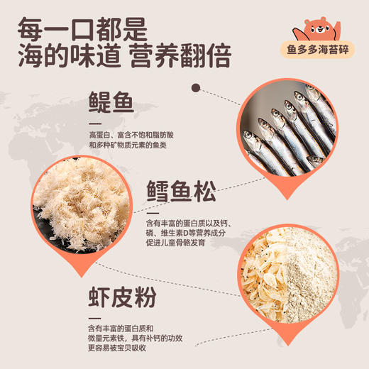 【咔咔干饭】花田熊拌饭海苔碎儿童无添加剂宝宝饭团即食紫菜fs 商品图3