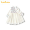 巴拉巴拉女童国风连衣裙秋冬网纱假两件裙子小童洋气中式甜美提花 商品缩略图2