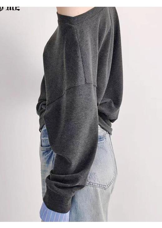 【门店同款】ENJOY秋季“城市与旷野”韩系斜肩卫衣 164343149 商品图2