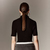 【帕罗】B3F | 100%山羊绒立领短袖针织衫 商品缩略图2