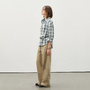 714street复古渐变格子衬衫男2025秋季宽松纯棉情侣长袖衬衣外套 商品缩略图2