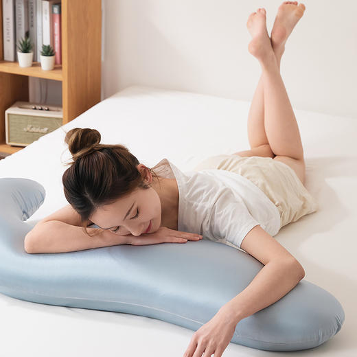 水漾凉感光感床上长条人体工学抱枕|解锁安稳睡姿，怎么睡都舒坦！ 商品图5