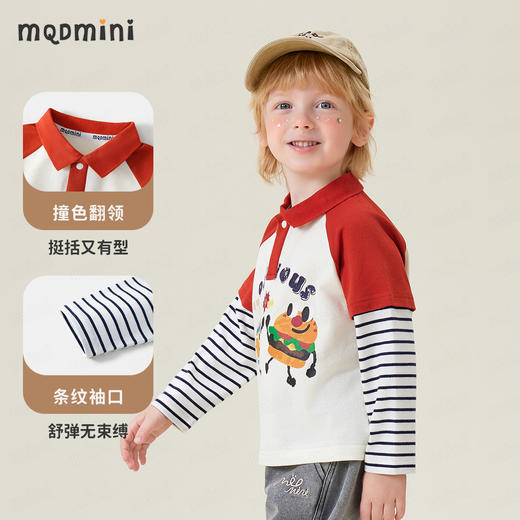 【90-140】【MQDmini】男童长袖POLO衫T恤 商品图5