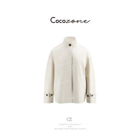 COCO ZONE 刘一一"奶油风衣"植物漫染古朴质感外套 CD2A1864