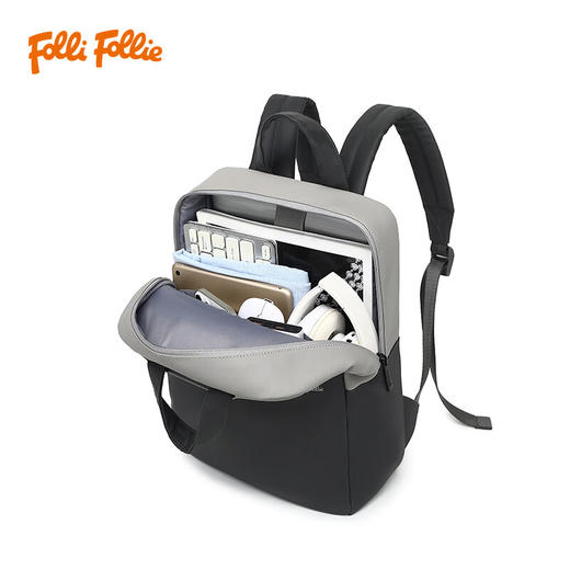 FolliFollie商务简约修身双肩包FF-D001A 商品图4