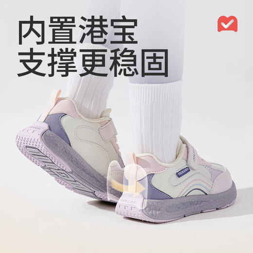 牧童2025秋季宝宝轻便皮面稳护机能鞋透气防滑运动鞋新款幼儿园鞋 商品图6
