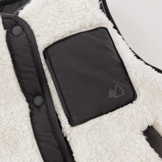 马克珍妮男女童双面穿舒棉绒马甲2025年秋冬新款551781 商品图4