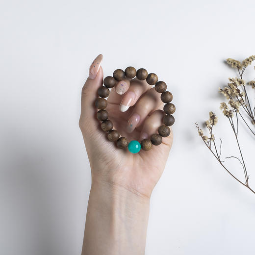 xy0569沉香+天河石单圈手串 商品图8