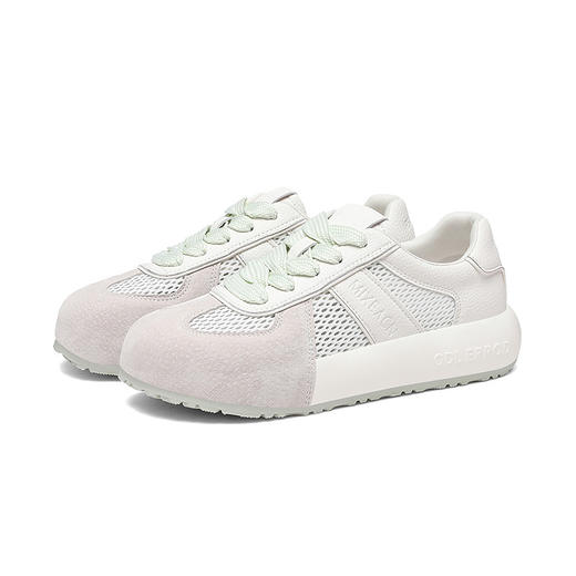 丁摩 春夏季新款休闲时尚百搭厚底板鞋新款网鞋女透气老爹运动鞋5ZF-7115 商品图4