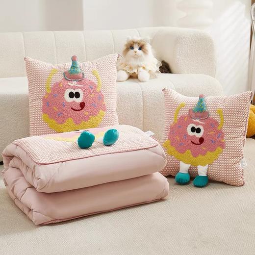 甜甜圈抱枕被子两用40*40cm（颜色随机） 商品图0