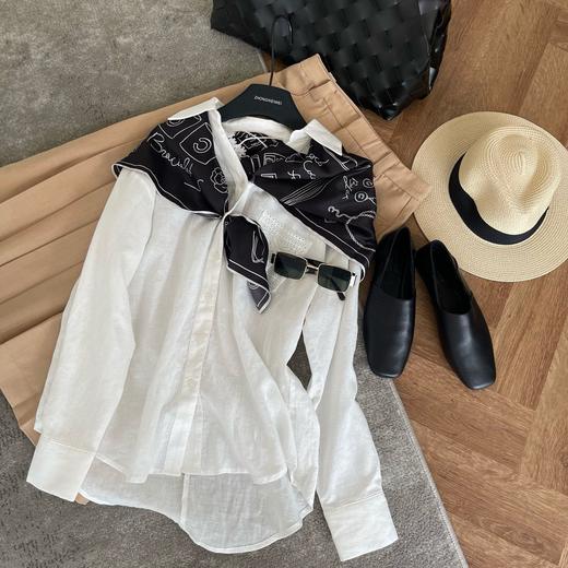 掌握搭配氛围感的神〰️【印花丝巾】一条丝巾多种用法👗从头到脚为穿搭增色✨一条丝巾就能完美胜任 商品图0