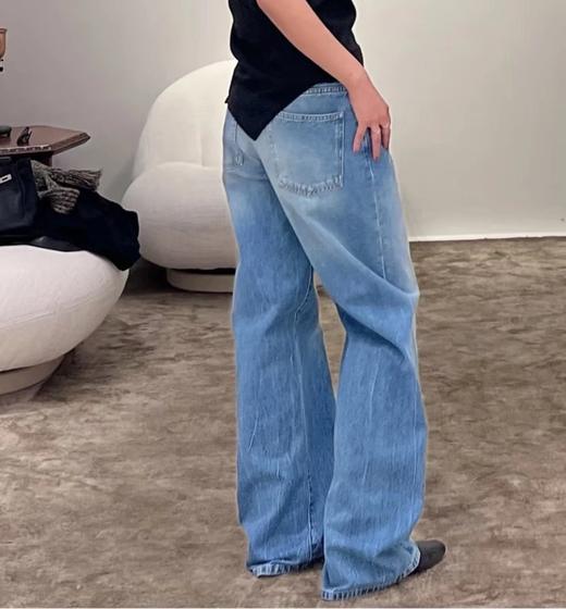 重磅神裤！row  eglitta牛仔裤  拉腿长显腿直！宽松直筒牛仔裤 土耳其bossa面料 商品图1