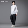 PINLI品立2025秋季新款男士宽松尖领纯色百搭打底长袖衬衫衬衣潮GD253113063 商品缩略图3