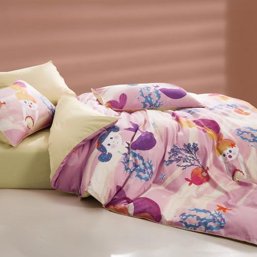 恐龙 泡泡公主 全棉四件套 紫色 150×220cm 商品图3