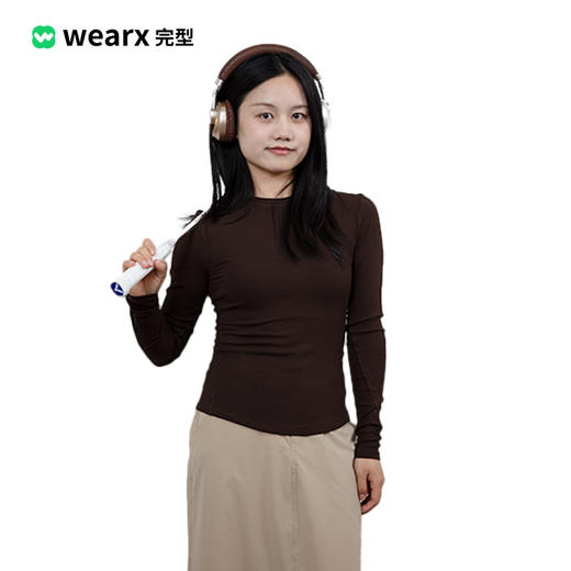 线描长袖T纯棉修身T恤女秋季内搭打底衫显瘦百搭紧身上衣 商品图2