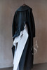 Ashlyn 黑色Aislinn丝羊毛解构雕塑长外套 商品缩略图8