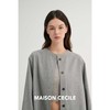 MAISON CECILE 复古羊毛软糯亲肤休闲通勤圆领随性风衬衫 商品缩略图3