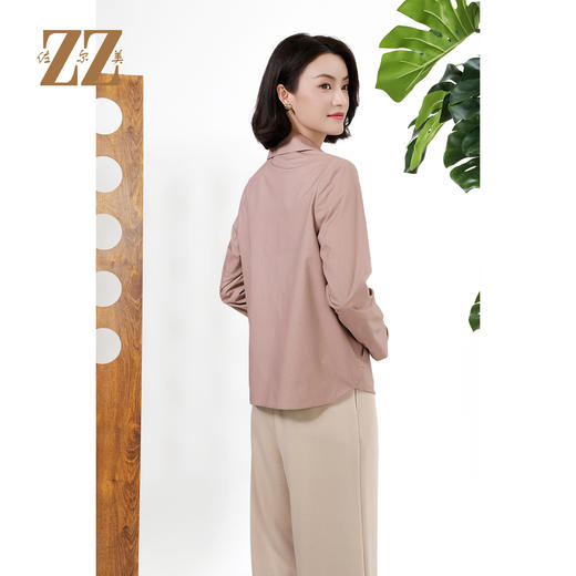 佐尔美双面穿几何印花气质风衣外套女M51FD12 商品图4